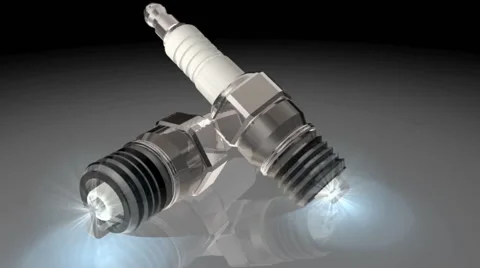 Spark Plugs Rotating Video Stock Footage 61242292