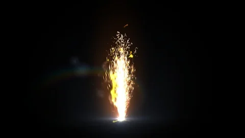 Spark Pyrotechnics with fire Stock-Footage 102678068