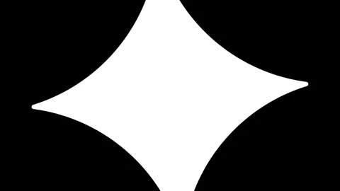 Spark star Shape rotating Film Frame Matte Overlay animation. Stock Footage 335494617