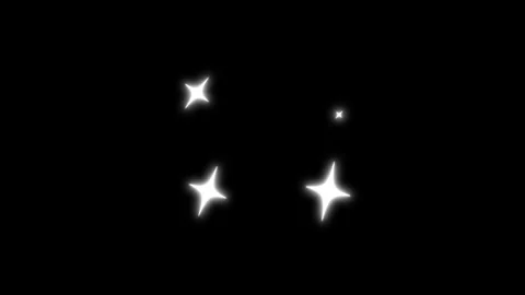 Spark Stars Shining Magic Flare Motion Graphics Overlay Stock Footage 344834940