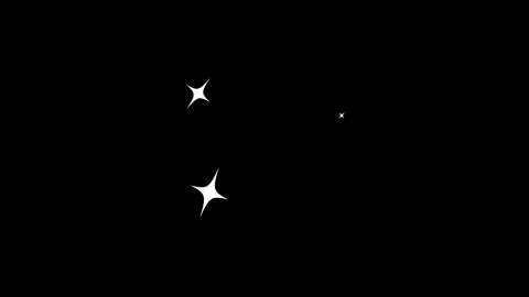 Spark Stars Shining Magic Flare Motion Graphics Overlay Stock Footage 344834941