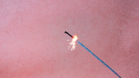 Sparking bengal light Stock Footage 103836042