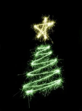 Sparking Chrismas Tree Foto stock