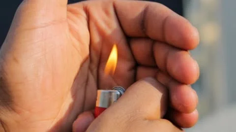 Sparking a lighter Stock Footage 45705319