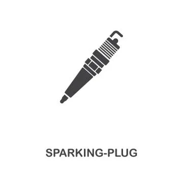 Sparking-Plug creative icon. Simple element illustration. Sparking-Plug concept Stock Illustration