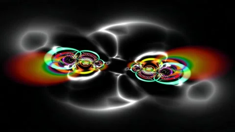 Sparking swirl of fluorescent light, loop animation Video stock 127153876