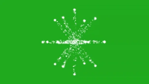 Sparkle in 3D on green screen Stock Footage 340016723