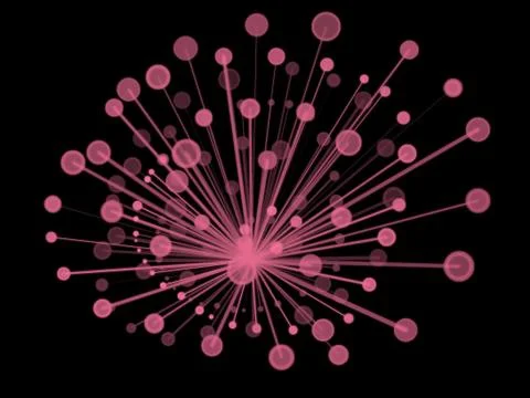 Sparkle abstract shape on dark background Stock Illustration