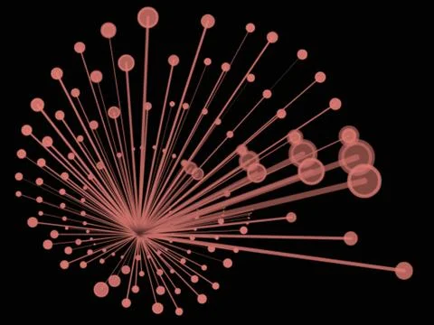 Sparkle abstract shape on dark background Stock Illustration