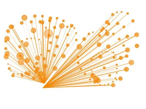 Sparkle abstract shape on dark background Stock Illustration