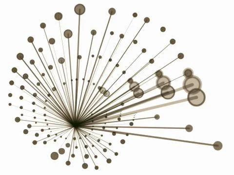 Sparkle abstract shape on white background Stock Illustration