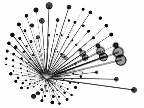 Sparkle abstract shape on white background Stock Illustration