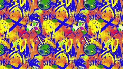 Sparkle and flow dance pattern — Horizontal Motion Stock Footage 308252090