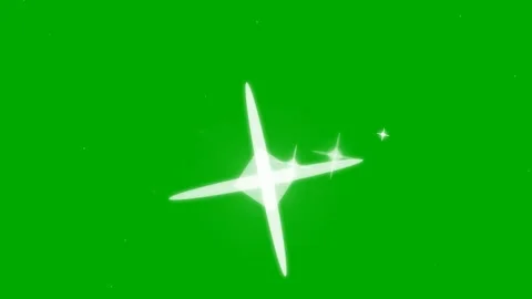 Sparkle Animation Sprite Sheet on Green Screen for Video Compositing Stock Footage 346289754