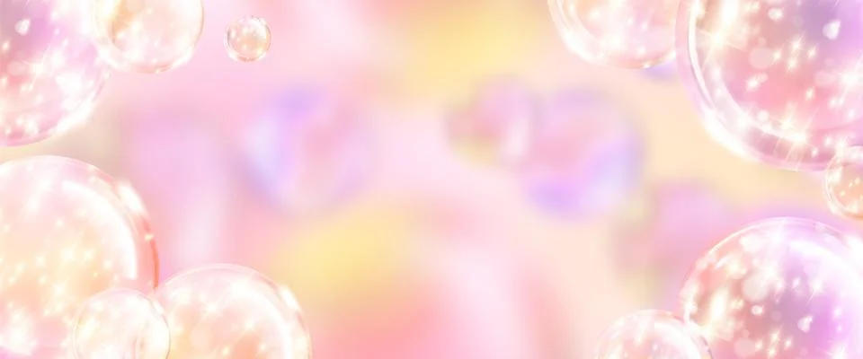 Sparkle bubble background with pastel gradient Stock Illustration