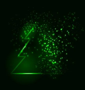 Sparkle Christmas tree Stock Illustration