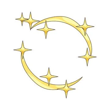 Sparkle circle Stock Illustration