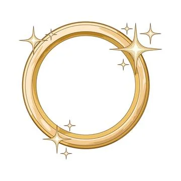 Sparkle circle illustration Stock Illustration