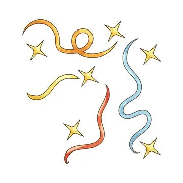Sparkle confetti Stock Illustration