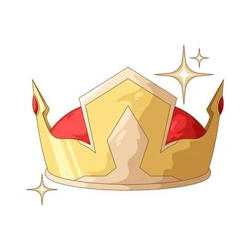 Sparkle crown illustration Stock Illustration