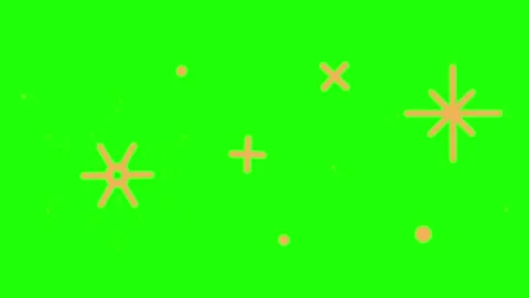 Sparkle effects on green screen. Stock Footage 336316023