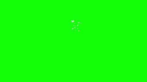 Sparkle explosion particles glow on green background. 4K Stock Footage 242765077