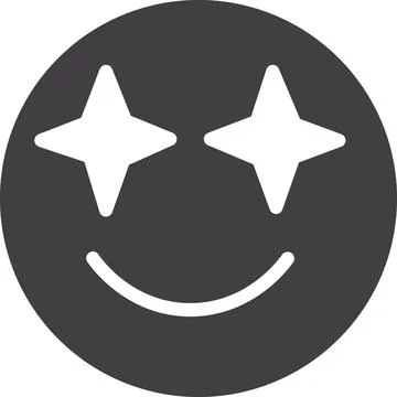 Sparkle eyes face Stock Illustration
