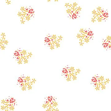 Sparkle fire vector seamless pattern Stock Illustration