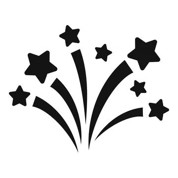 Sparkle firework icon simple vector. Carnival party 스톡 일러스트