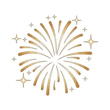 Sparkle firework illustration Stock Illustration