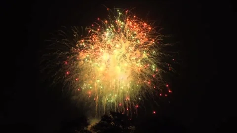 Sparkle firework view at Diwali night Stock Footage 218350194