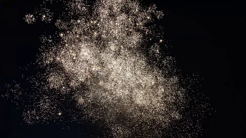 Sparkle Fireworks on Canada Day Stock Footage 114670116