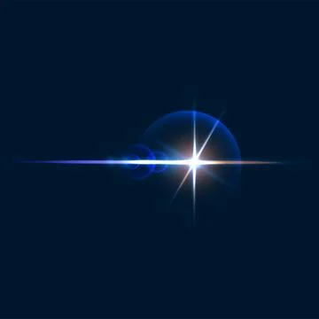Sparkle flare and flash effect, glow light line 스톡 일러스트