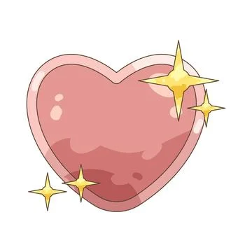 Sparkle heart Stock Illustration