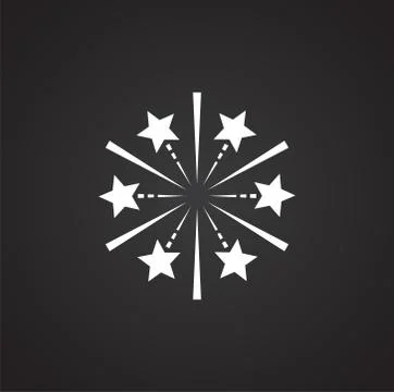 Sparkle icon on background for graphic and web design. Simple illustration Stock Illustration