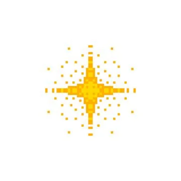 Sparkle Icon Pixel Stock Illustration