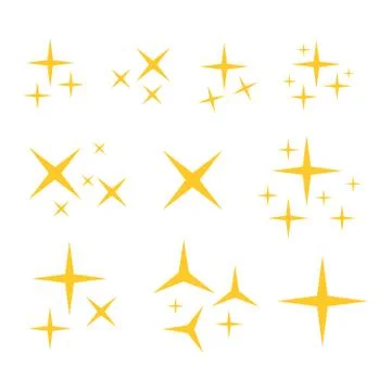 Sparkle icon. Sparlkes vector set. Star vector Stock Illustration