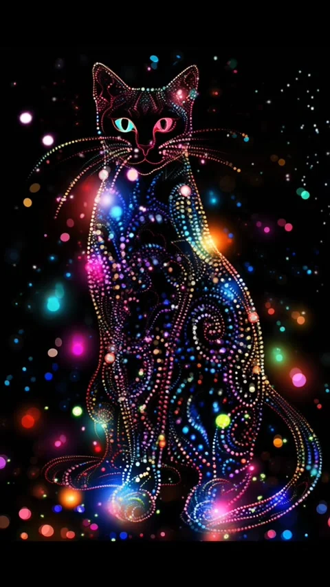 Sparkle Kitty Stock Footage 244073568