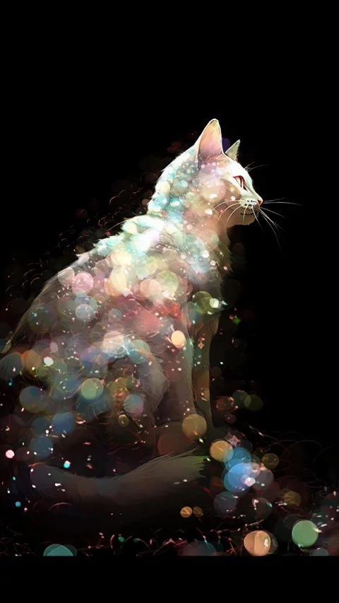 Sparkle Kitty ll Stock Footage 244073567