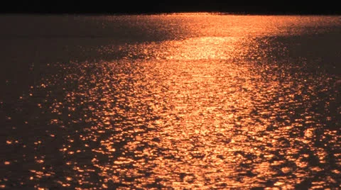 Sparkle on lake surface Stock Footage 25394446