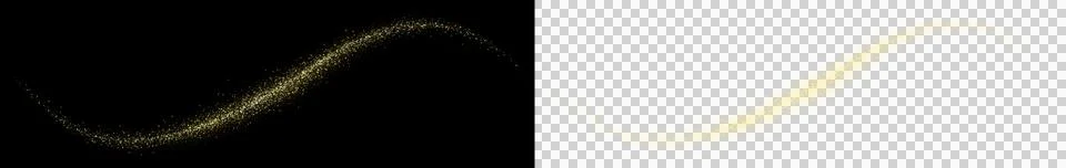 Sparkle light with wavy Stock Illustration