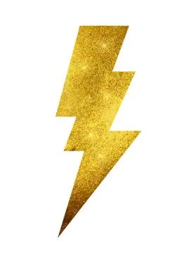 Sparkle lightning glossy bolt. Vector Illustration Illustrazione stock