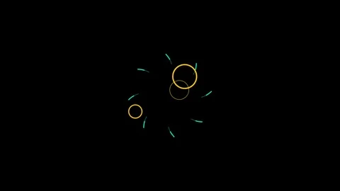 Sparkle line burst in circular form with radiant glow. Black background ani.. Stock Footage 310711530
