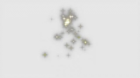 Sparkle Magic Golden Blink – Soft Twinkling Light Particles Stock Footage 322042745