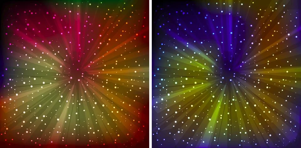 Sparkle Multicolor Rainbow Background Stock-Illustration