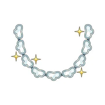 Sparkle necklace Stock Illustration