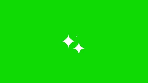 Sparkle Shine Animation - Green Screen Overlay Stock Footage 313172945