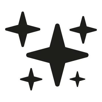 Sparkle shine clean new effect graphic symbol Stock Illustration