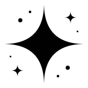 Sparkle Shine Effect Vector Illustration Clean Glow Star Icon Commercial Vi.. Stock Illustration