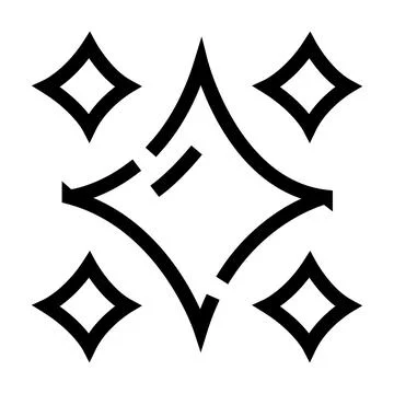 Sparkle shine icon representing clean and magic effect Stock Illustration